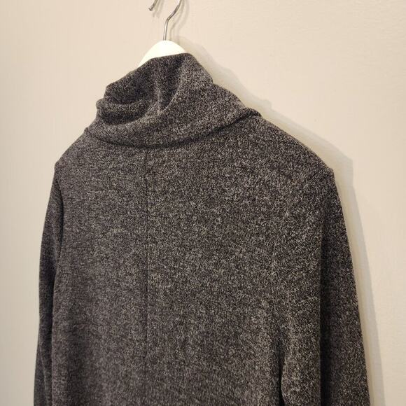 Banana Republic Sweater Dress Turtleneck Gray Fall Business Capsule - Size M - Picture 4 of 6